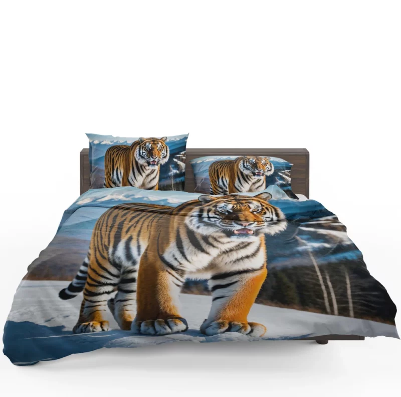 Bengal Tiger Running Through Forest Bedding Set 1