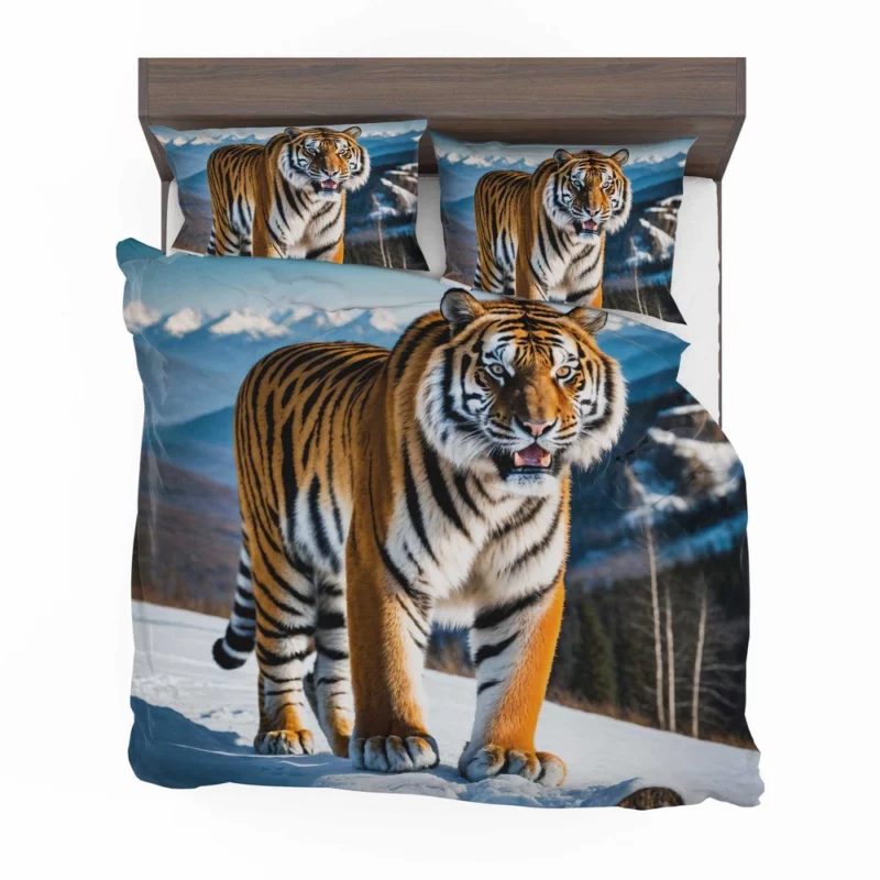 Bengal Tiger Running Through Forest Bedding Set 2