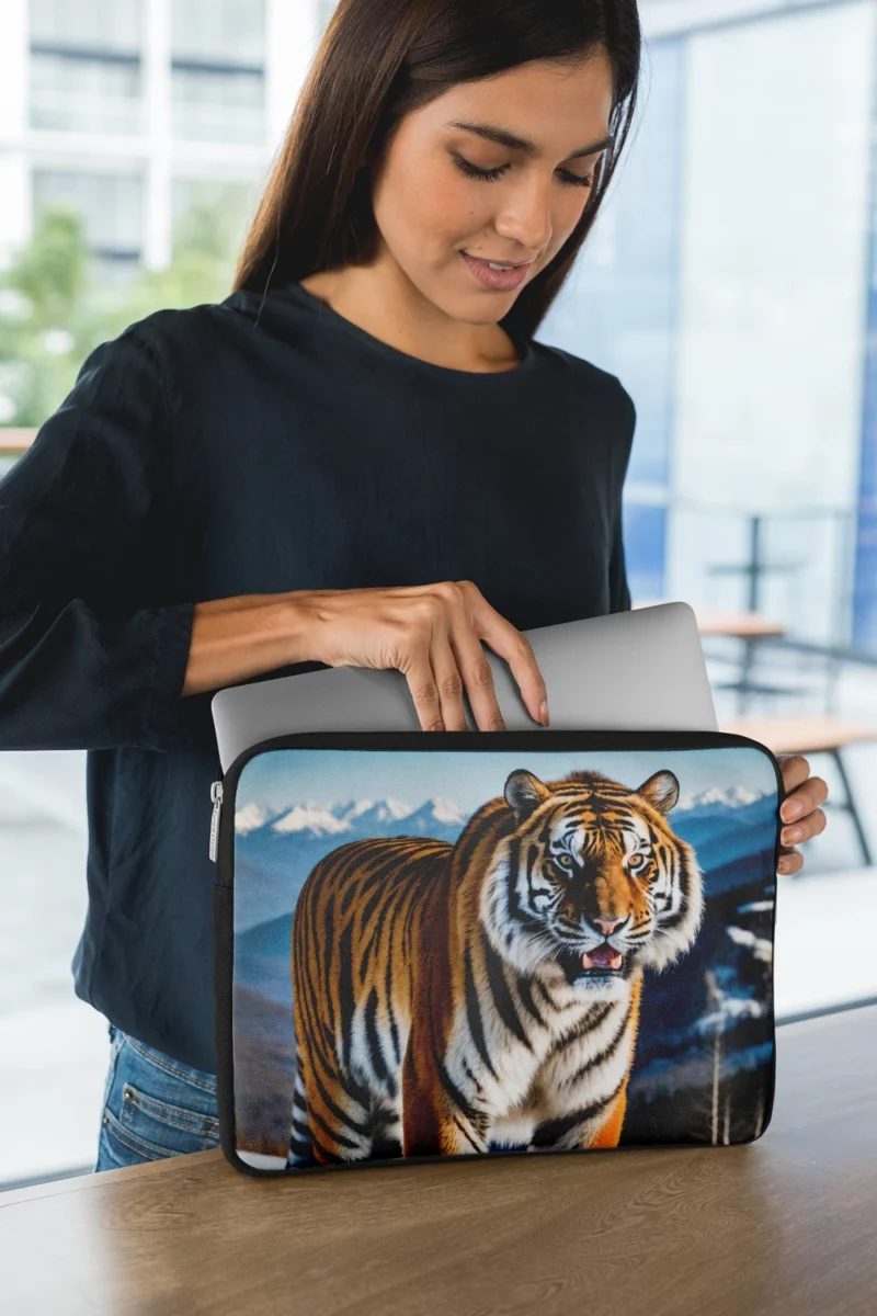 Bengal Tiger Running Through Forest Laptop Sleeve 1