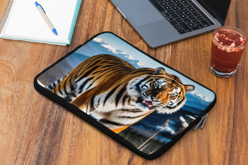 Bengal Tiger Running Through Forest Laptop Sleeve 2