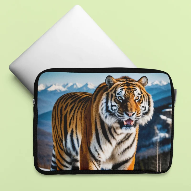 Bengal Tiger Running Through Forest Laptop Sleeve