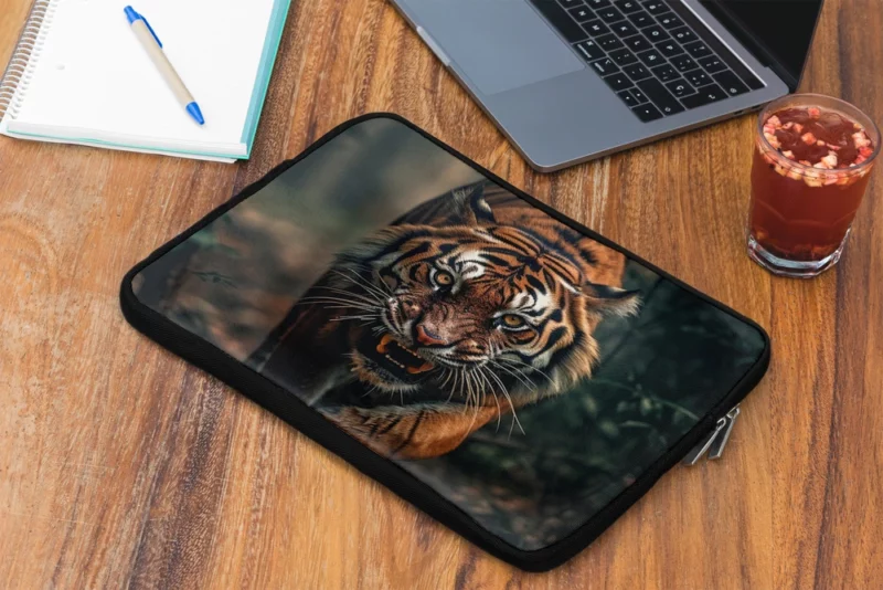 Bengal Tiger Walking Through Woods Laptop Sleeve 2