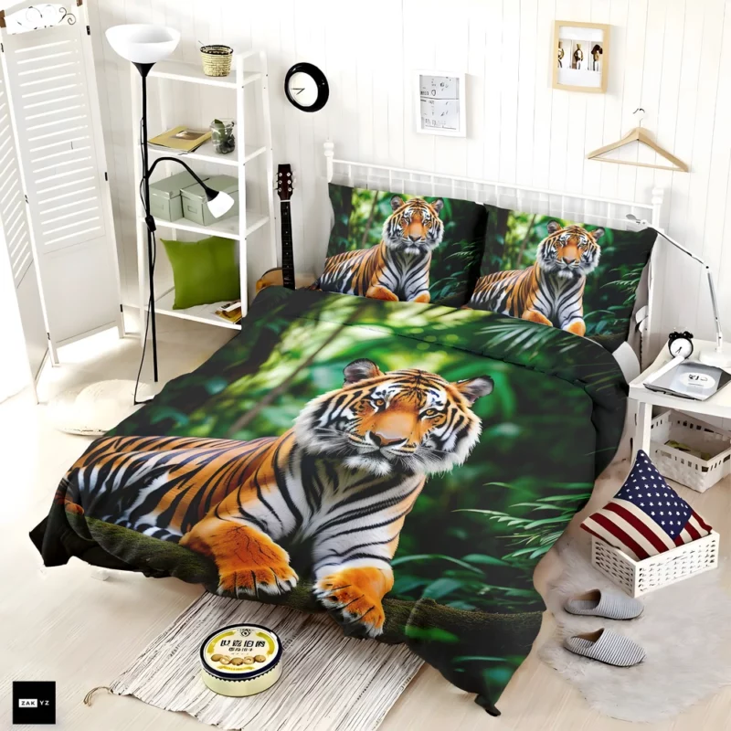 Bengal Tiger in the Jungle Bedding Set