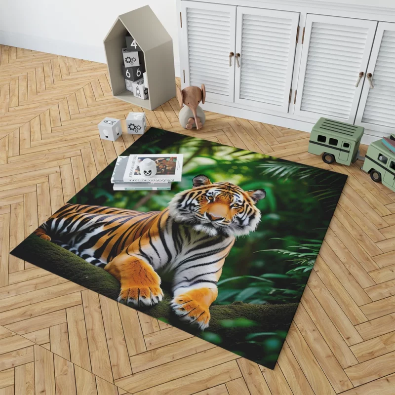 Bengal Tiger in the Jungle Rug 1