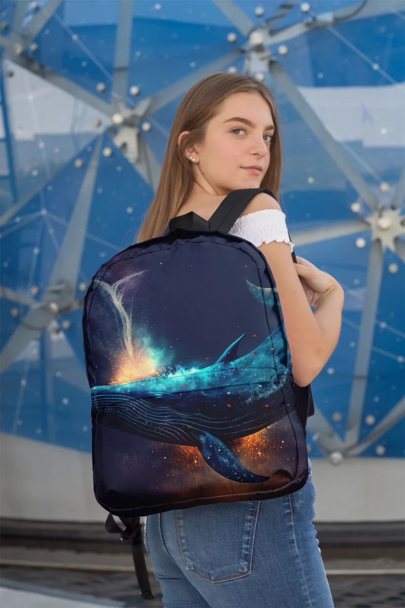 Bioluminescent Whale Tail Minimalist Backpack 2