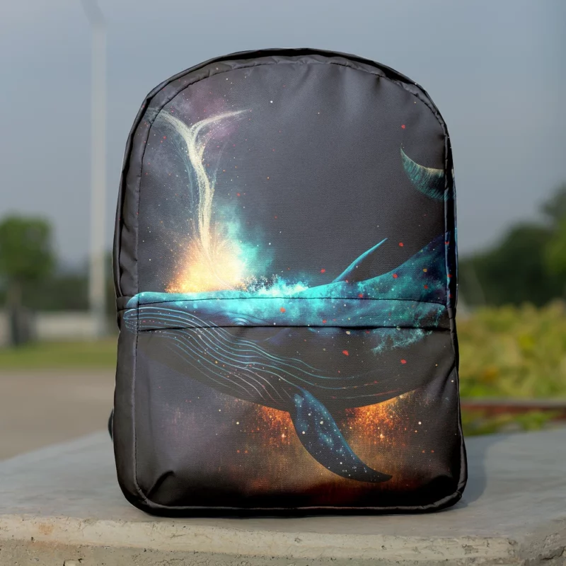Bioluminescent Whale Tail Minimalist Backpack
