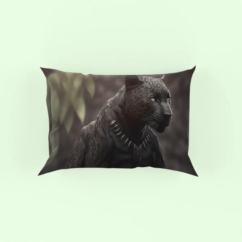 Black Jaguar Portrait Pillow Case