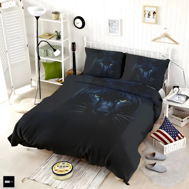 Black Panther Artwork Bedding Set