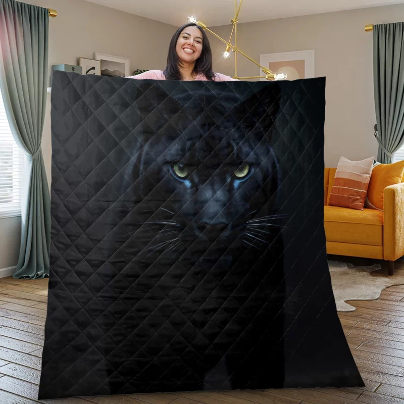 Black Panther Artwork Quilt Blanket