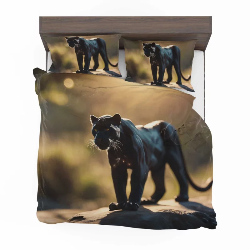 Black Panther Beside Sun Bedding Set 2