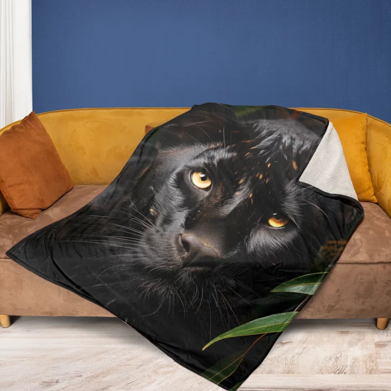 Black Panther National Geographic Photo Fleece Blanket 1