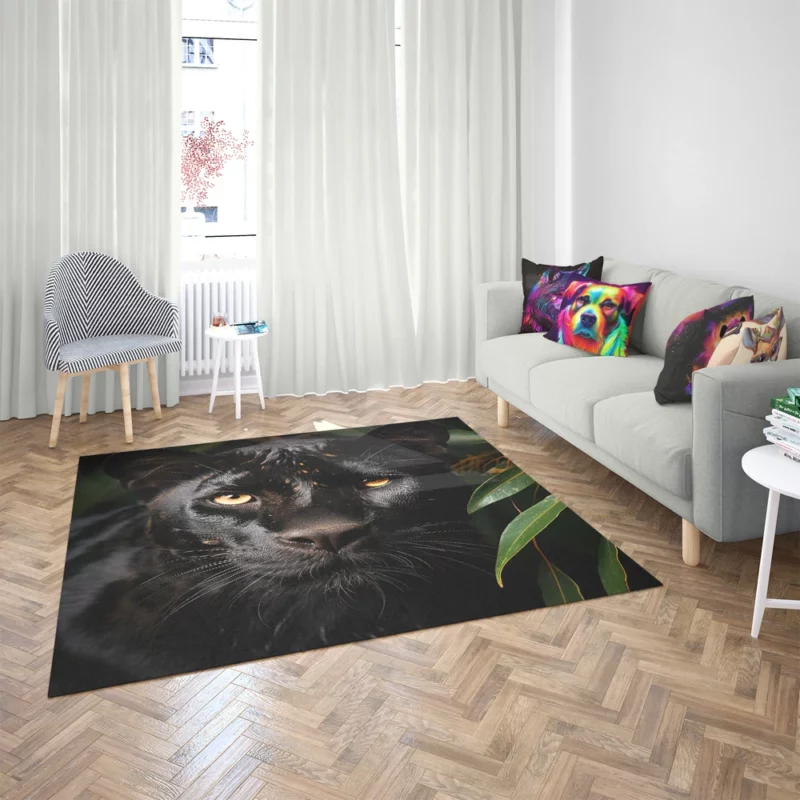 Black Panther National Geographic Photo Rug 2