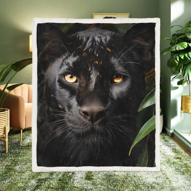 Black Panther National Geographic Photo Sherpa Fleece Blanket