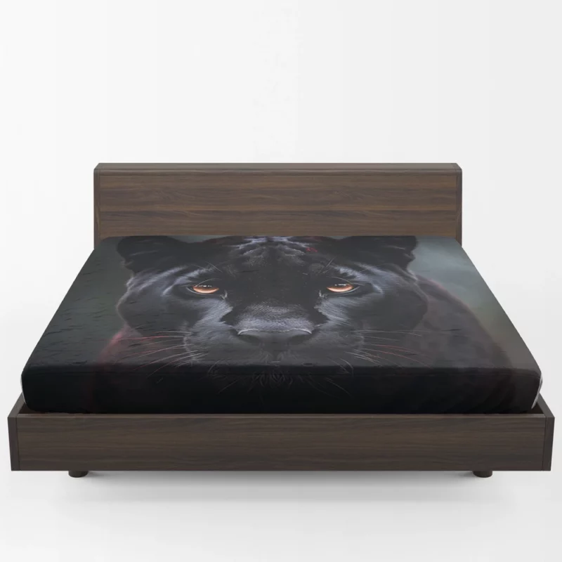 Black Panther Portrait Fitted Sheet 1