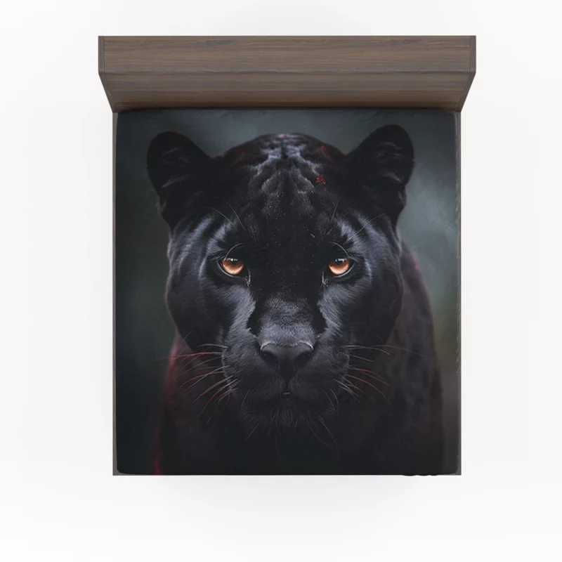 Black Panther Portrait Fitted Sheet