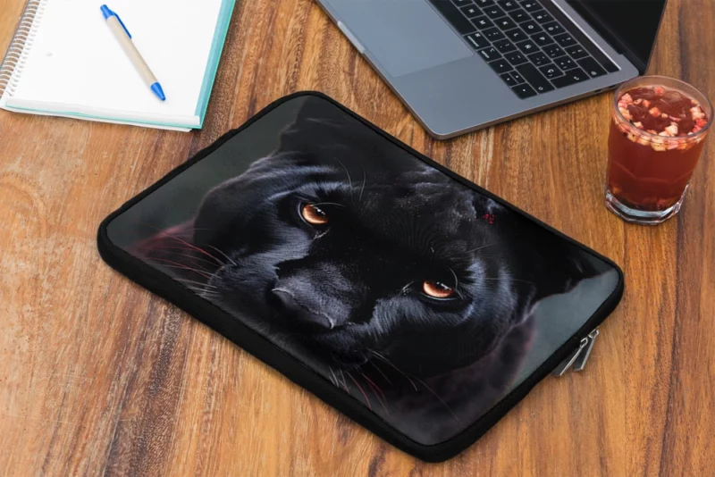 Black Panther Portrait Laptop Sleeve 2