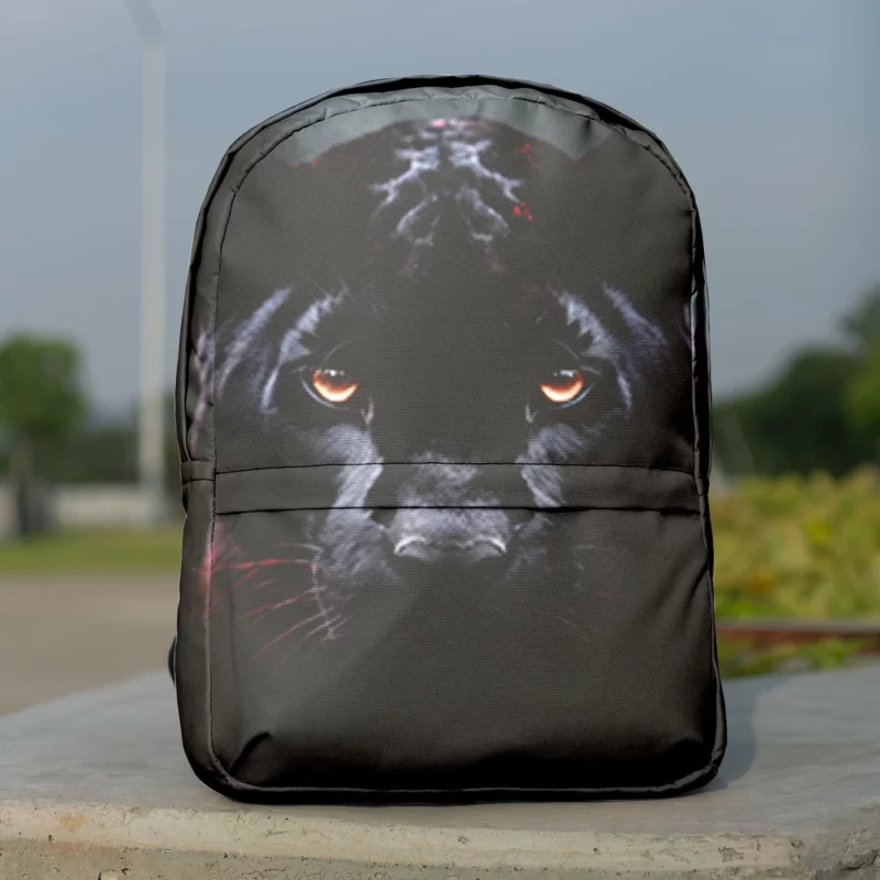 Black Panther Portrait Minimalist Backpack