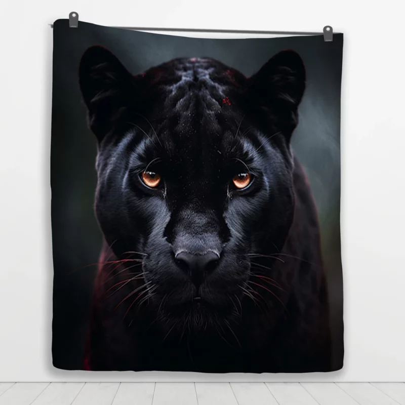 Black Panther Portrait Quilt Blanket 1