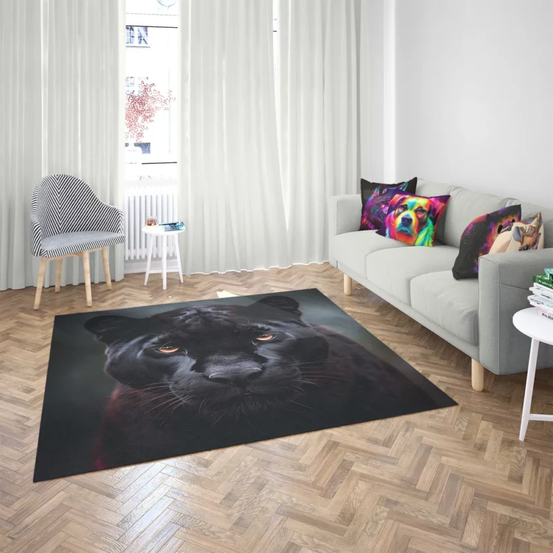 Black Panther Portrait Rug 2