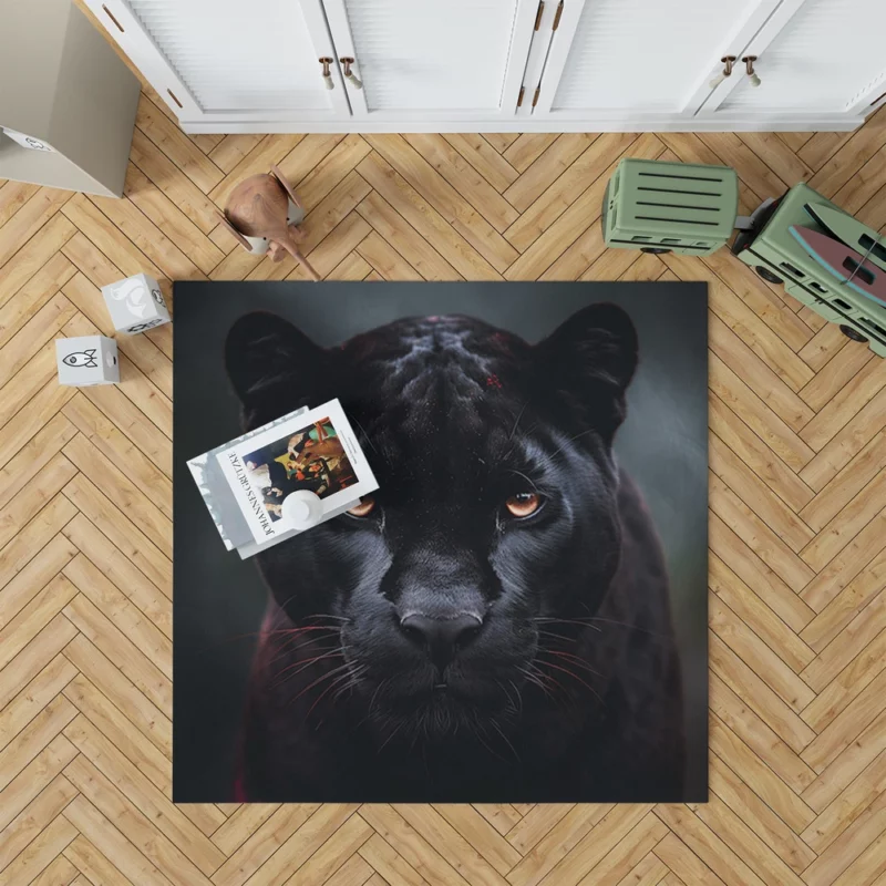 Black Panther Portrait Rug