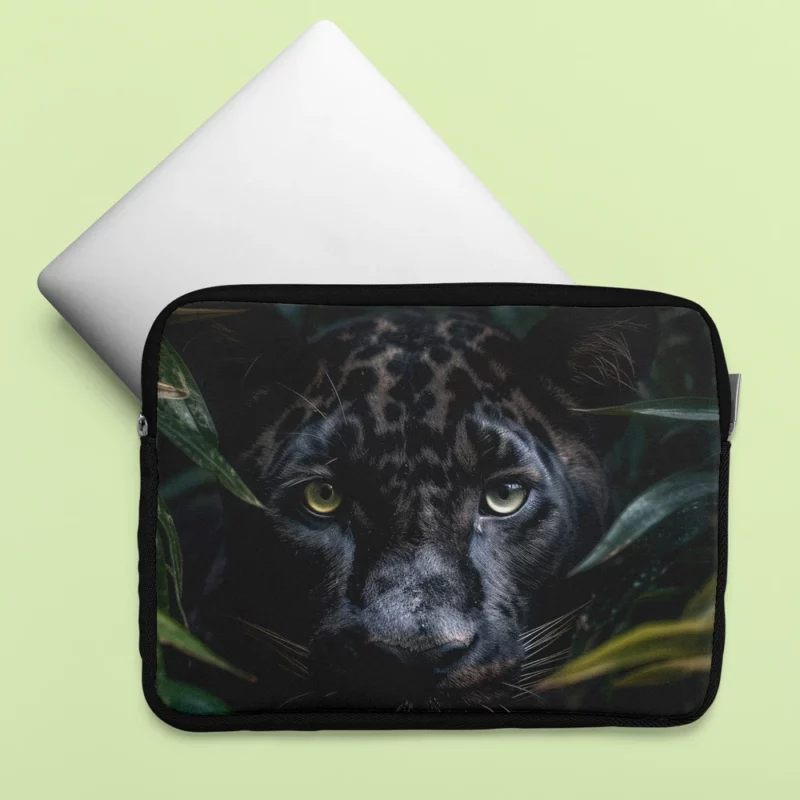 Black Panther in Jungle Laptop Sleeve