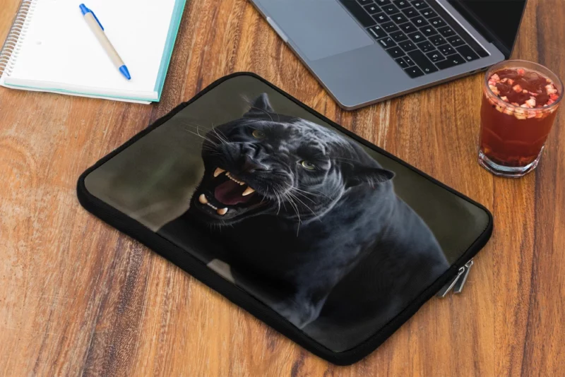 Black Panther in Nature Laptop Sleeve 2