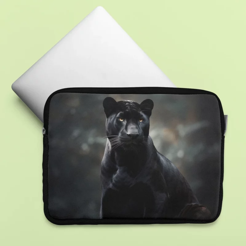 Black Panther in Wilderness Laptop Sleeve