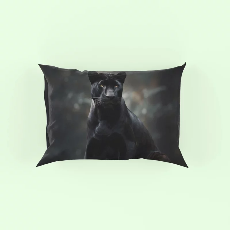 Black Panther in Wilderness Pillow Case