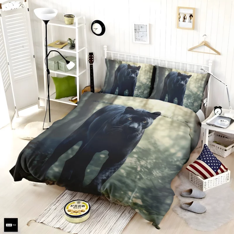 Black Panther in the Wild Bedding Set