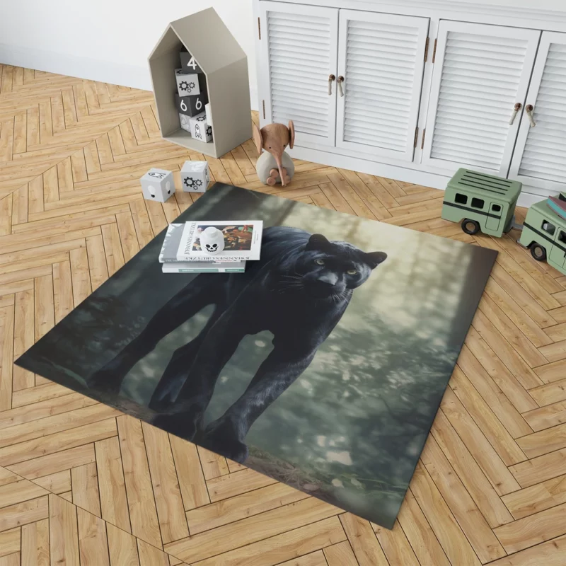 Black Panther in the Wild Rug 1