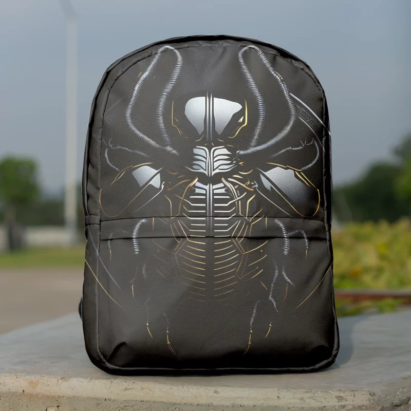 Black Scarab Logo Design Minimalist Backpack