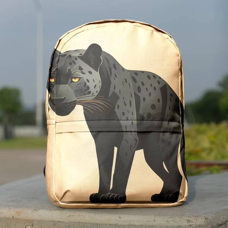 Black and White Jaguar Portrait Minimalist Backpack