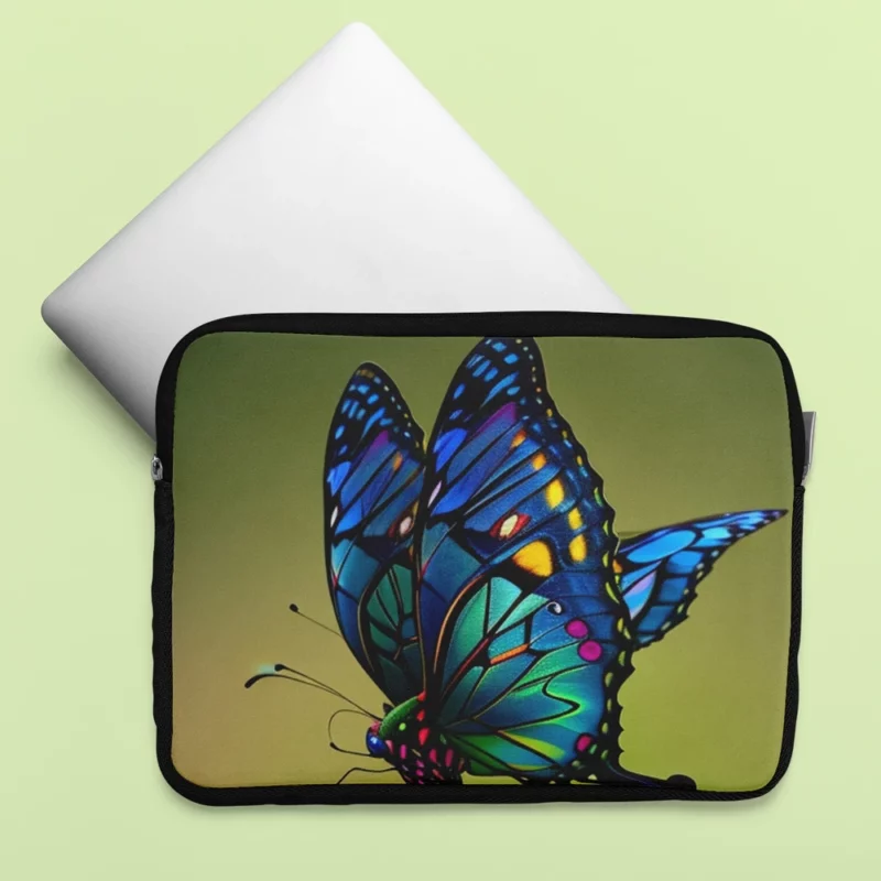 Blue Butterfly in Sunlight Laptop Sleeve