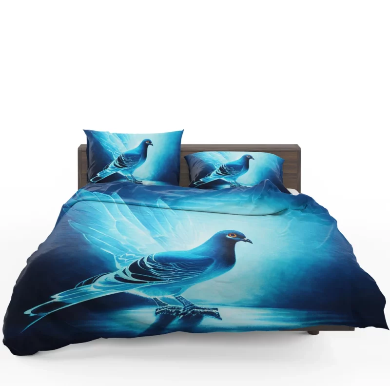 Blue Dove Cub Painting Bedding Set 1