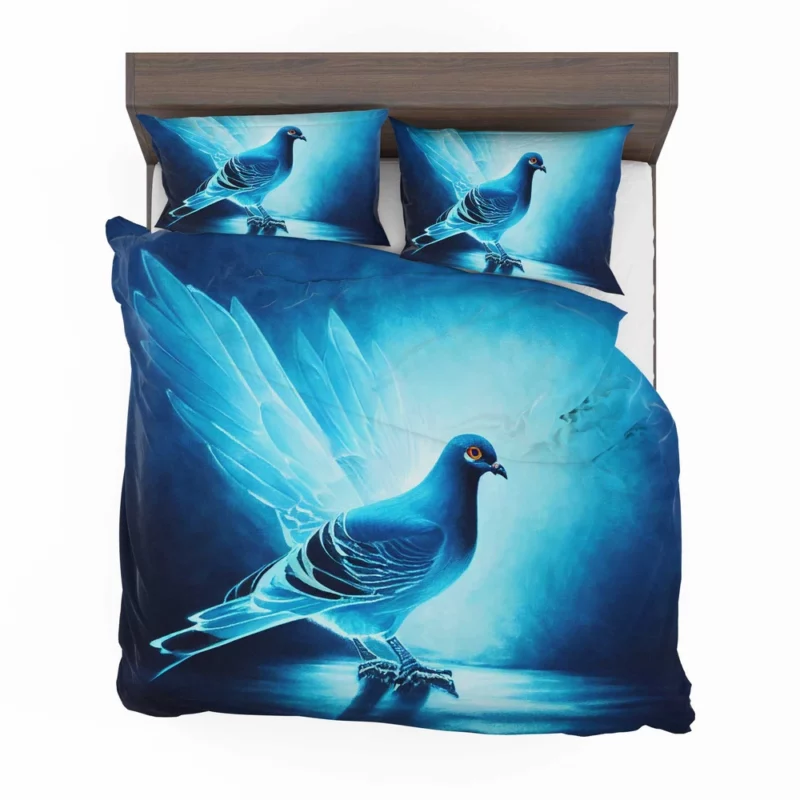 Blue Dove Cub Painting Bedding Set 2