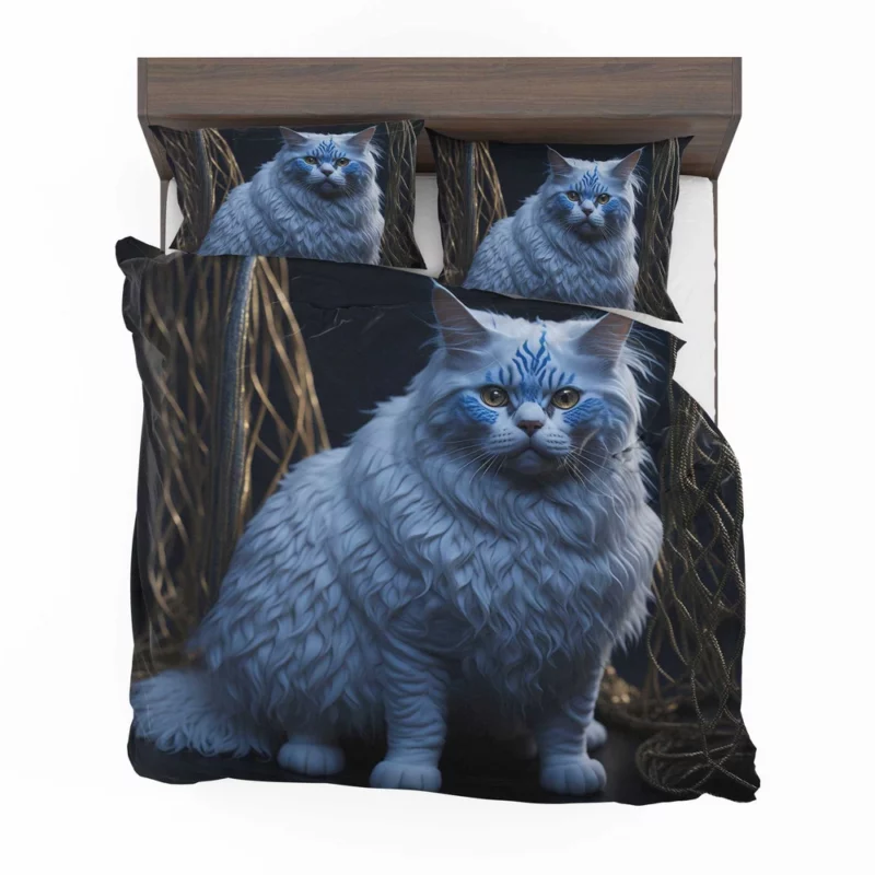 Blue Eyed Tabby Cat Bedding Set 2