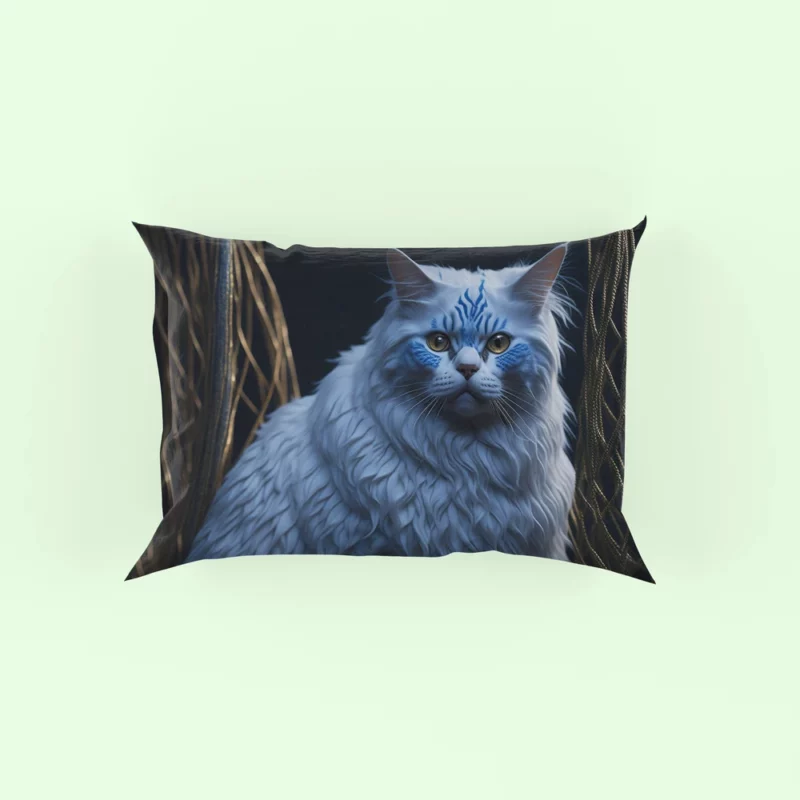 Blue Eyed Tabby Cat Pillow Case