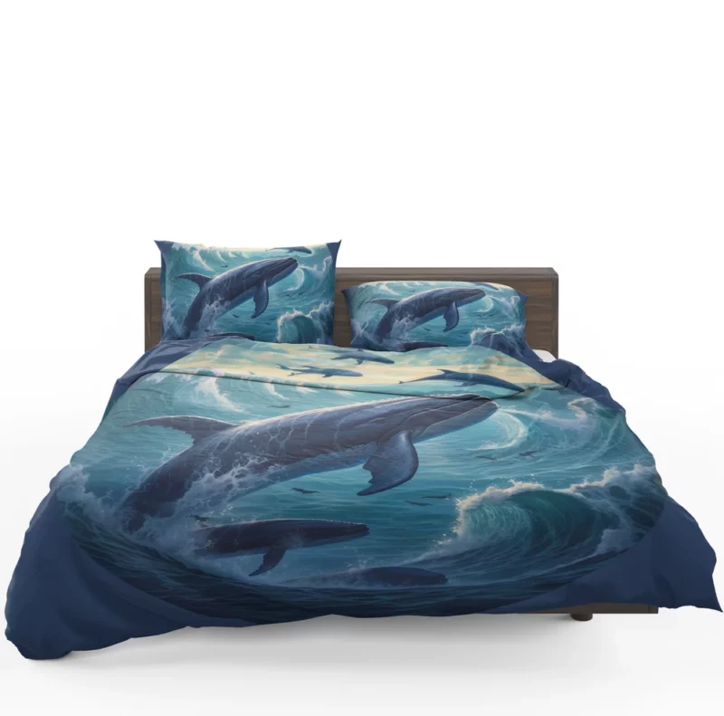 Blue Whale Painting Bedding Set 1