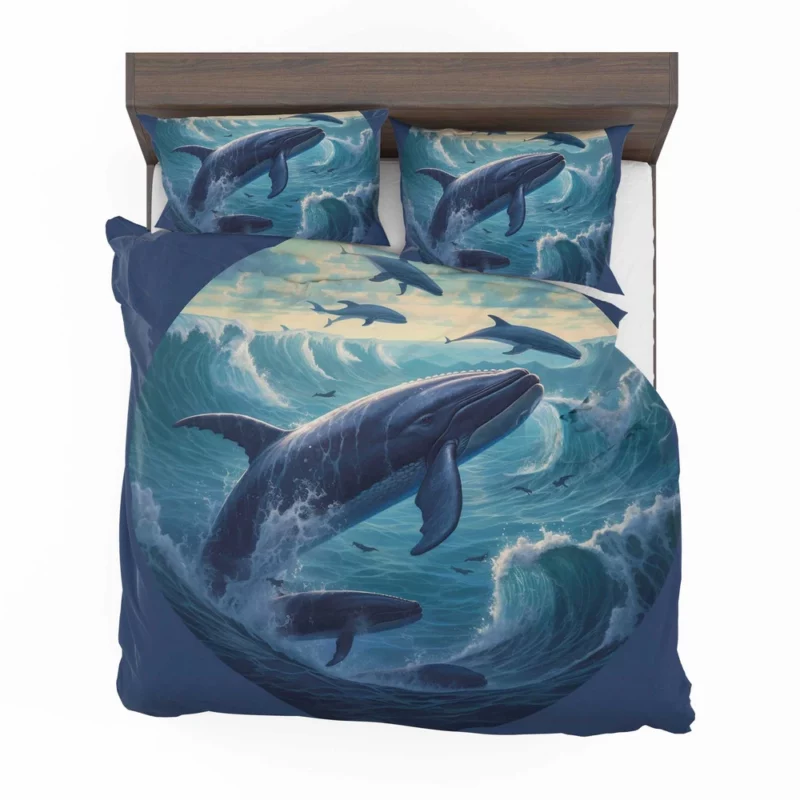 Blue Whale Painting Bedding Set 2