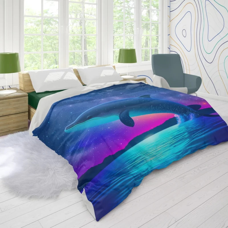 Blue Whale SEA Artwork Duvet Cover