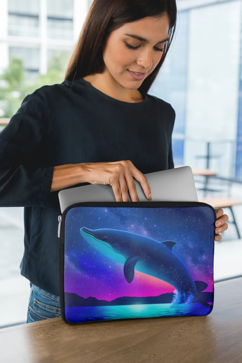 Blue Whale SEA Artwork Laptop Sleeve 1