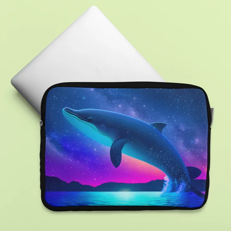 Blue Whale SEA Artwork Laptop Sleeve