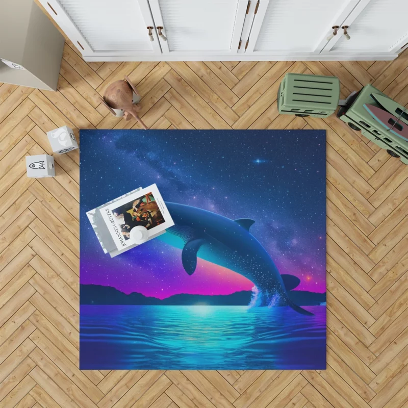 Blue Whale SEA Artwork Rug