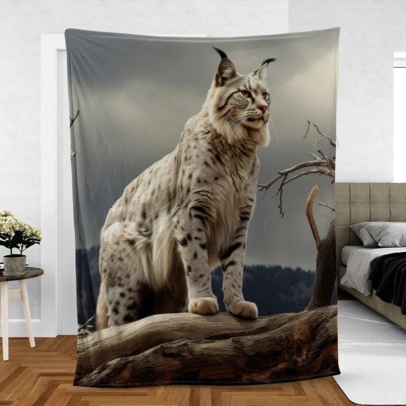 Bobcat Nature Photography Fleece Blanket