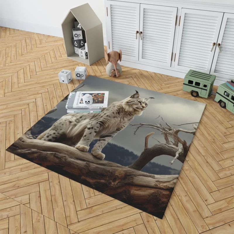 Bobcat Nature Photography Rug 1