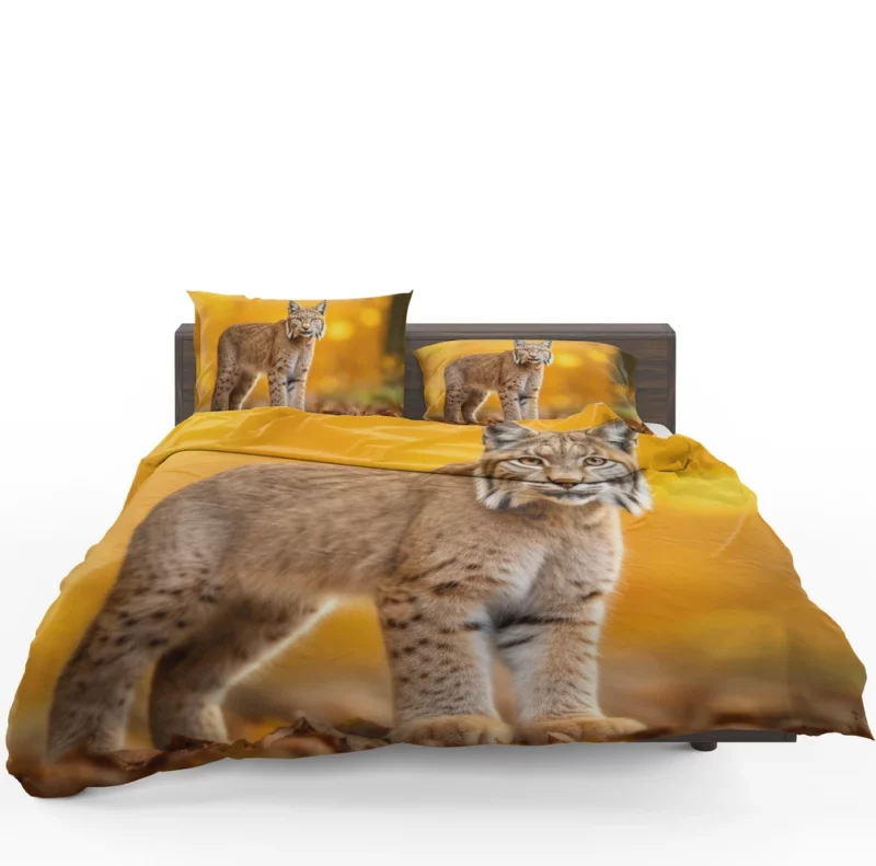 Bobcat in Autumn Season Bedding Set 1