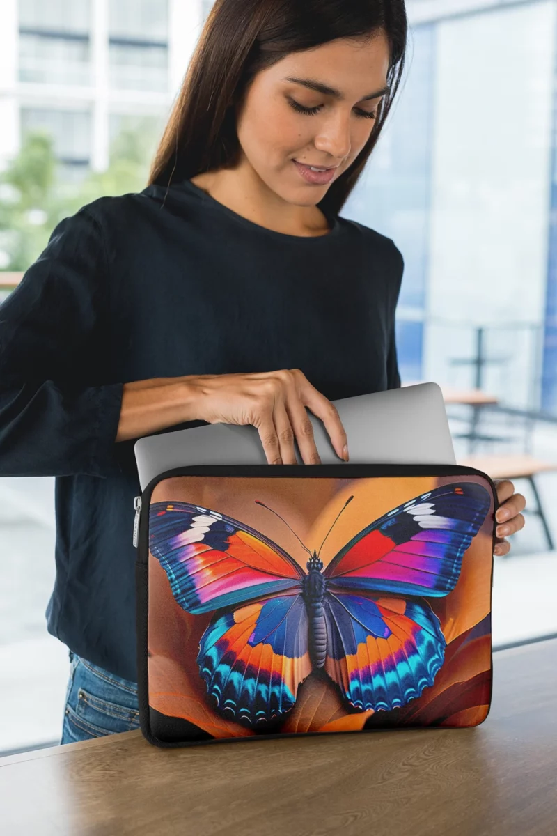 Bright Fiery Butterfly Laptop Sleeve 1