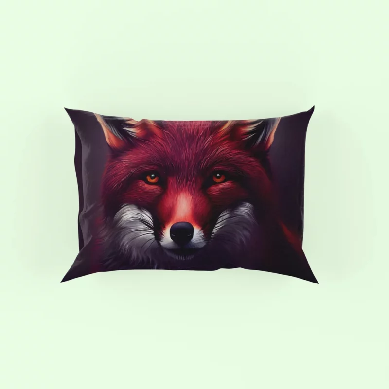 Brown Fox Portrait Pillow Case