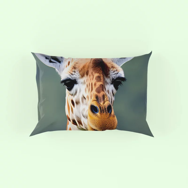 Brown and White Giraffe Pillow Case