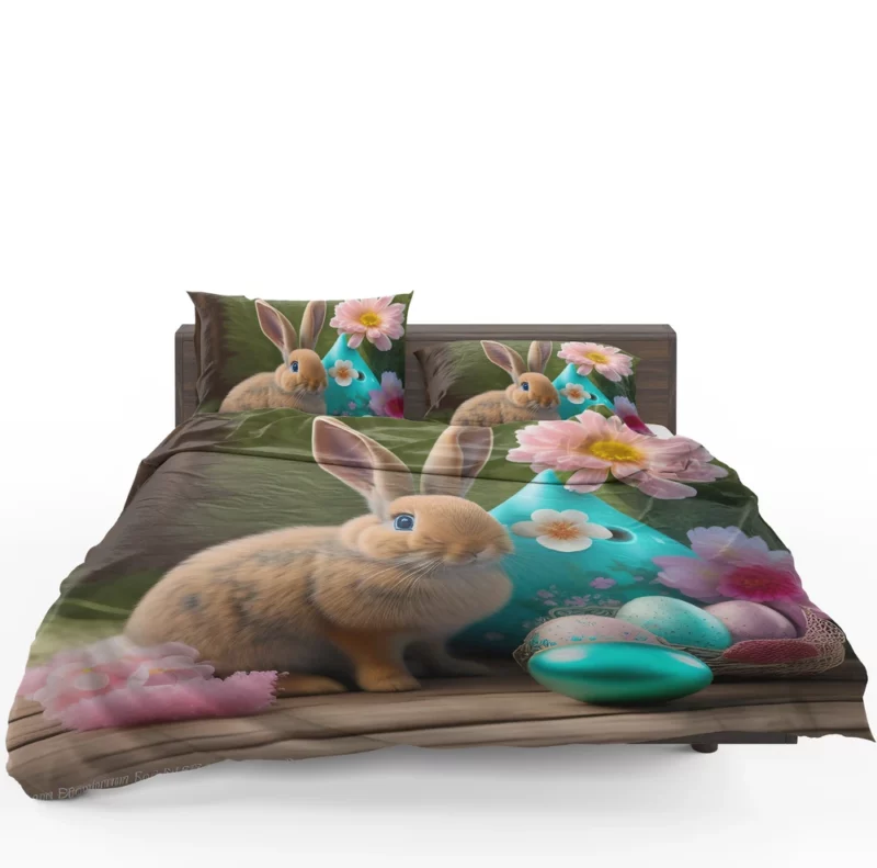 Bunny and Easter Egg Still Life Bedding Set 1